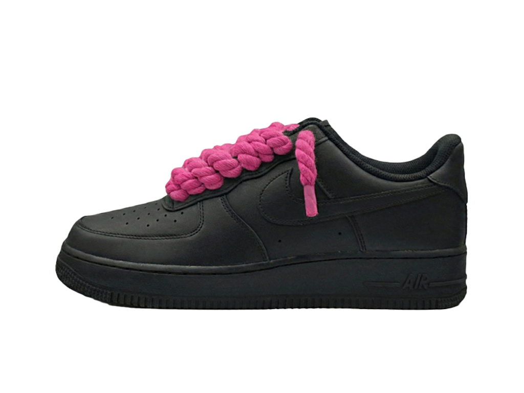 Nike Air Force 1 Black Low 07 Rope Laces Bright Pink-Nike-pikastore.cz