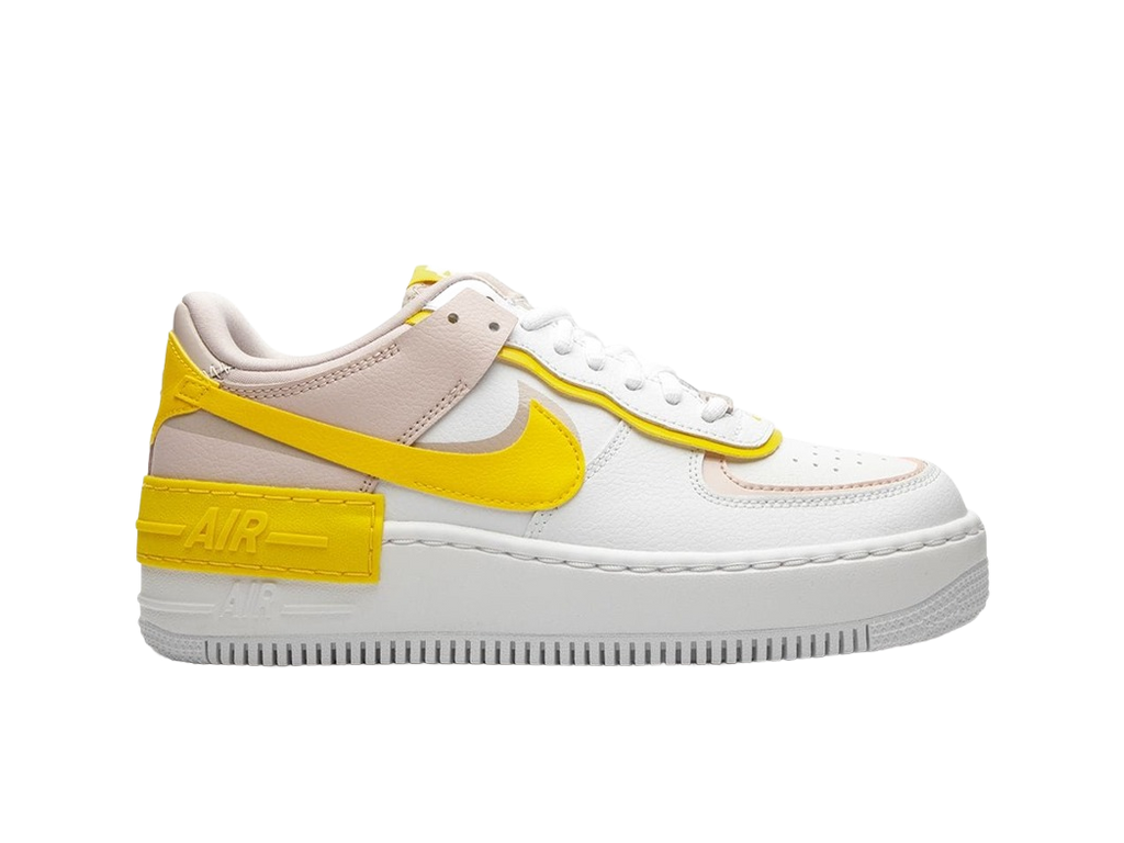 Nike Air Force 1 Low Shadow White Barely Rose Speed Yellow (Women's)-sneakers-Nike-pikastore.cz