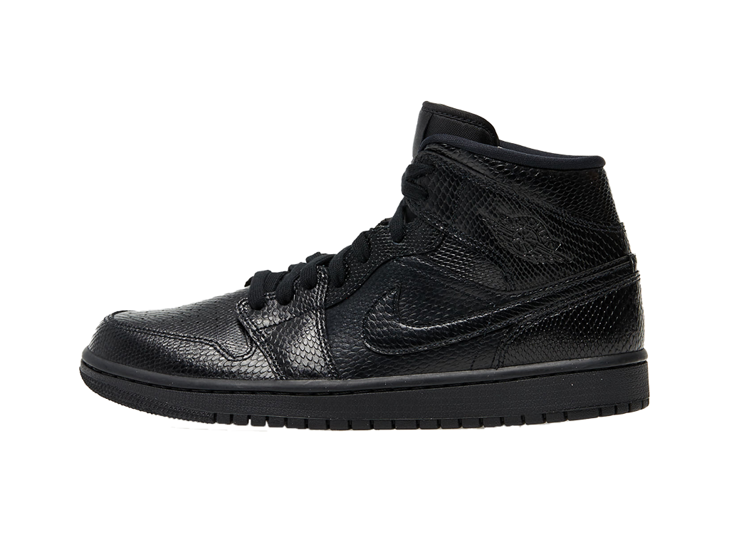 Nike Air Jordan 1 Mid Black Snakeskin-Air Jordan-pikastore.cz