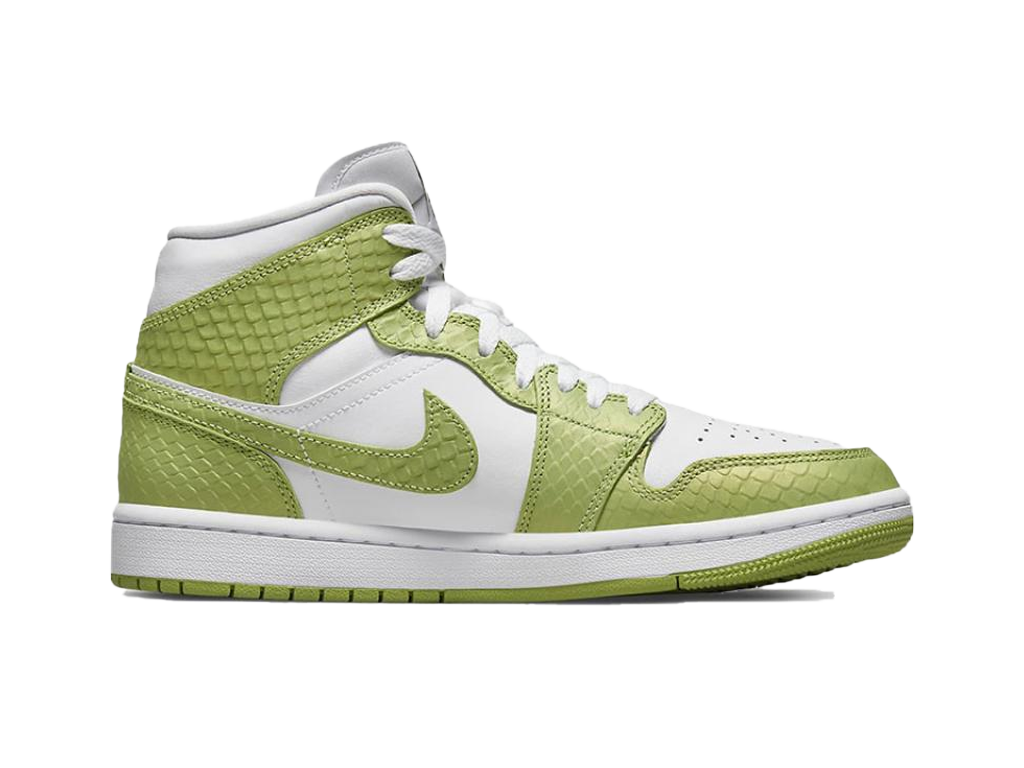 Nike Air Jordan 1 Mid Green Python (Női)