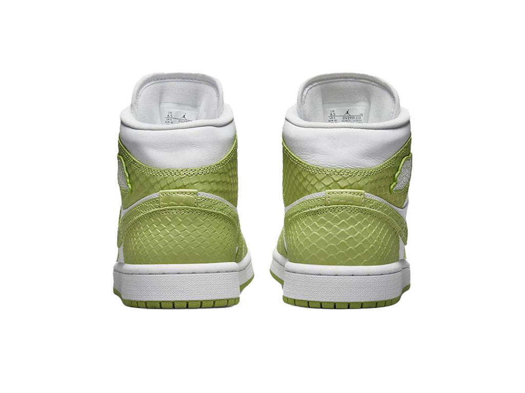 Nike Air Jordan 1 Mid Green Python (Női)