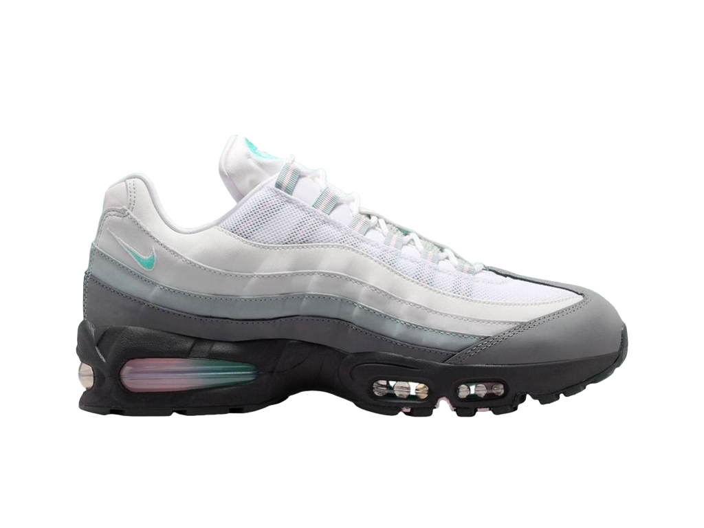 Nike Air Max 95 Big Bubble - White Hyper Turquoise – Sneaker – Foto 3 von 5