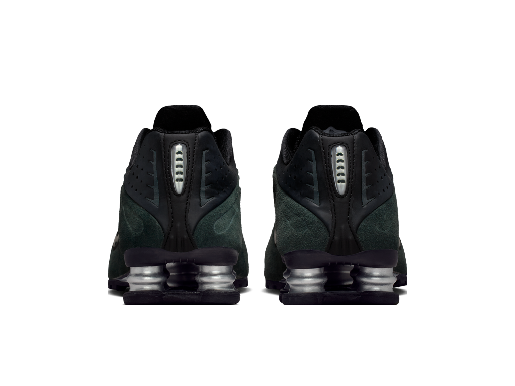 Nike Shox R4 Black Silver Seaweed (Womens)-Nike-pikastore.cz