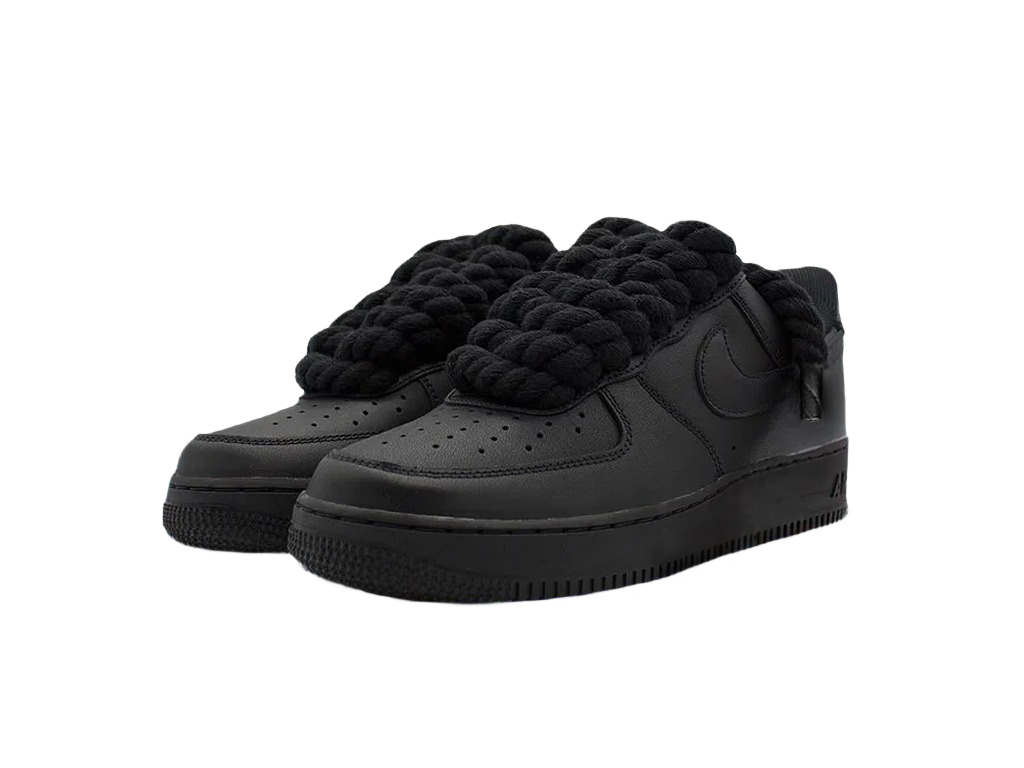 Nike Air Force 1 Black Low 07 Rope Laces Black-Nike-pikastore.cz