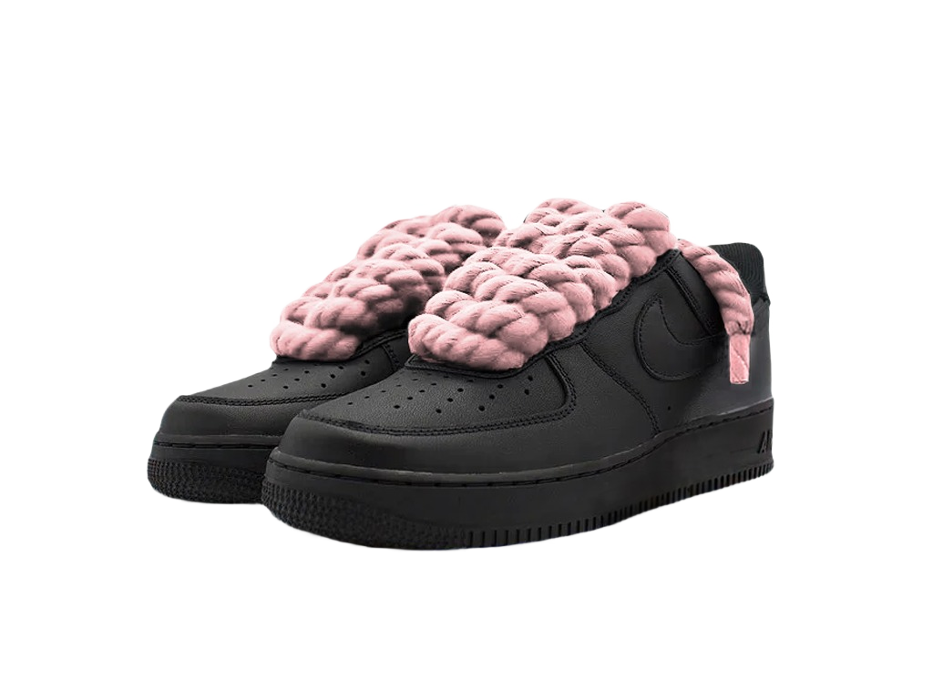 Nike Air Force 1 Black Low 07 Rope Laces Pink-Nike-pikastore.cz