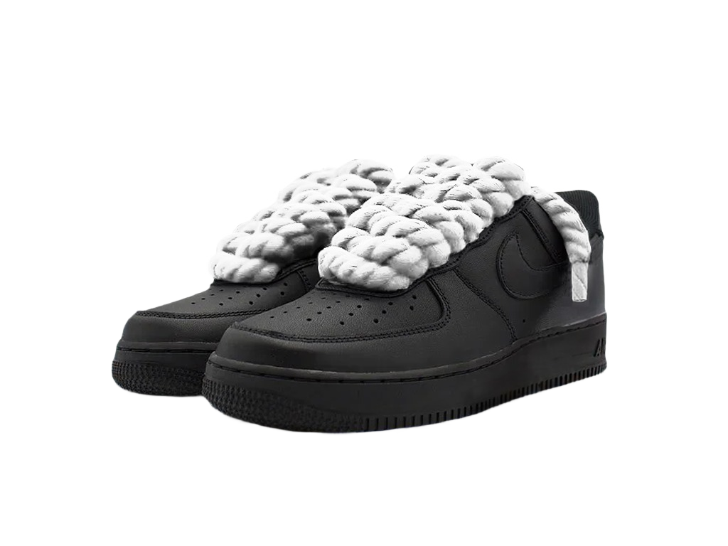 Nike Air Force 1 Black Low 07 Rope Laces White-Nike-pikastore.cz
