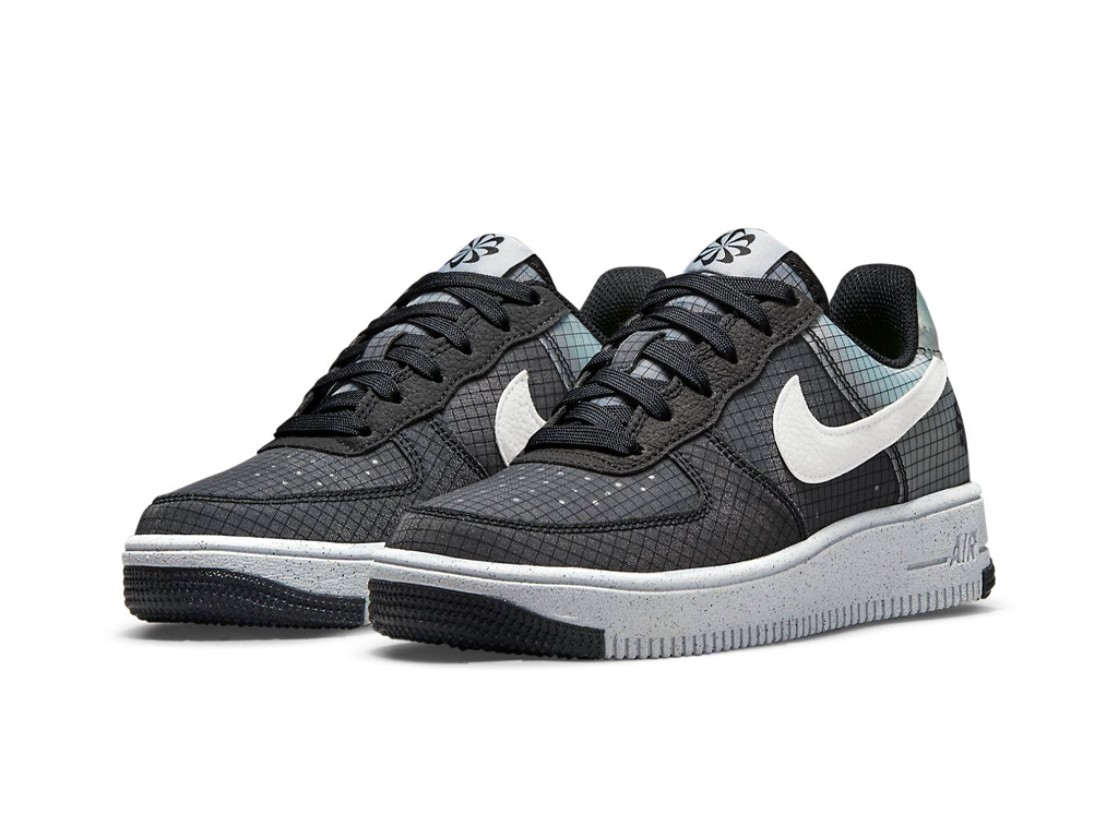 Nike Air Force 1 Crater GS Move To Zero - Black White-Nike-pikastore.cz