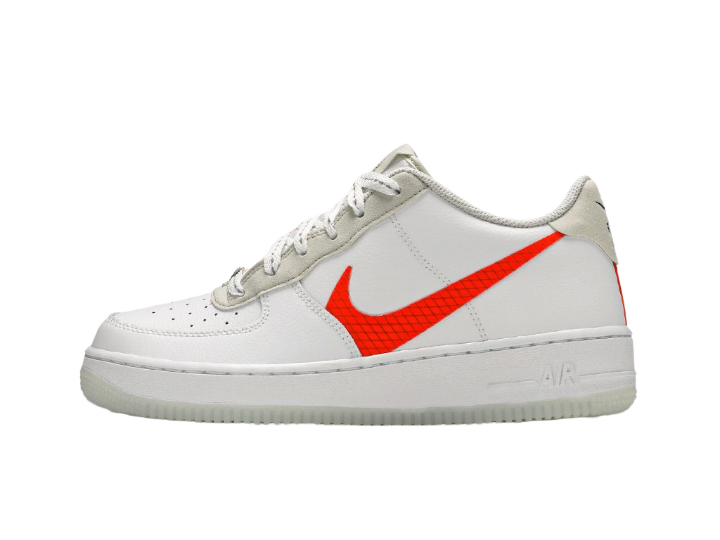 Nike Air Force 1 LV8 3 GS White Total Orange-Nike-pikastore.cz