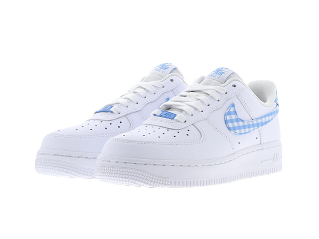 Nike Air Force 1 Low '07 Essential White University Blue Gingham-sneakers-Nike-pikastore.cz