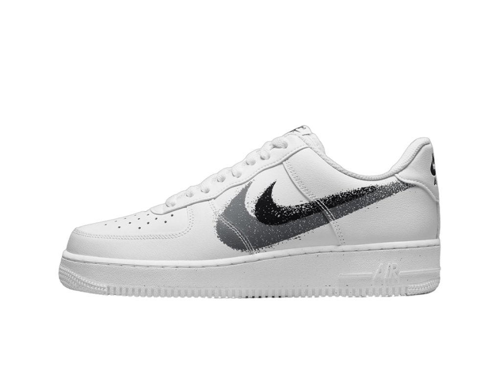 Nike Air Force 1 Low '07 Spray Paint Swoosh White Black Grey-sneakers-Nike-pikastore.cz