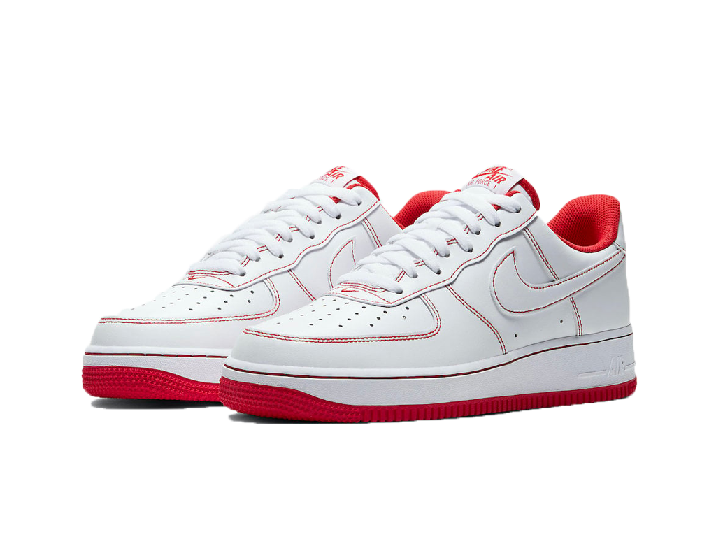 Nike Air Force 1 Low '07 White University Red-sneakers-Nike-pikastore.cz