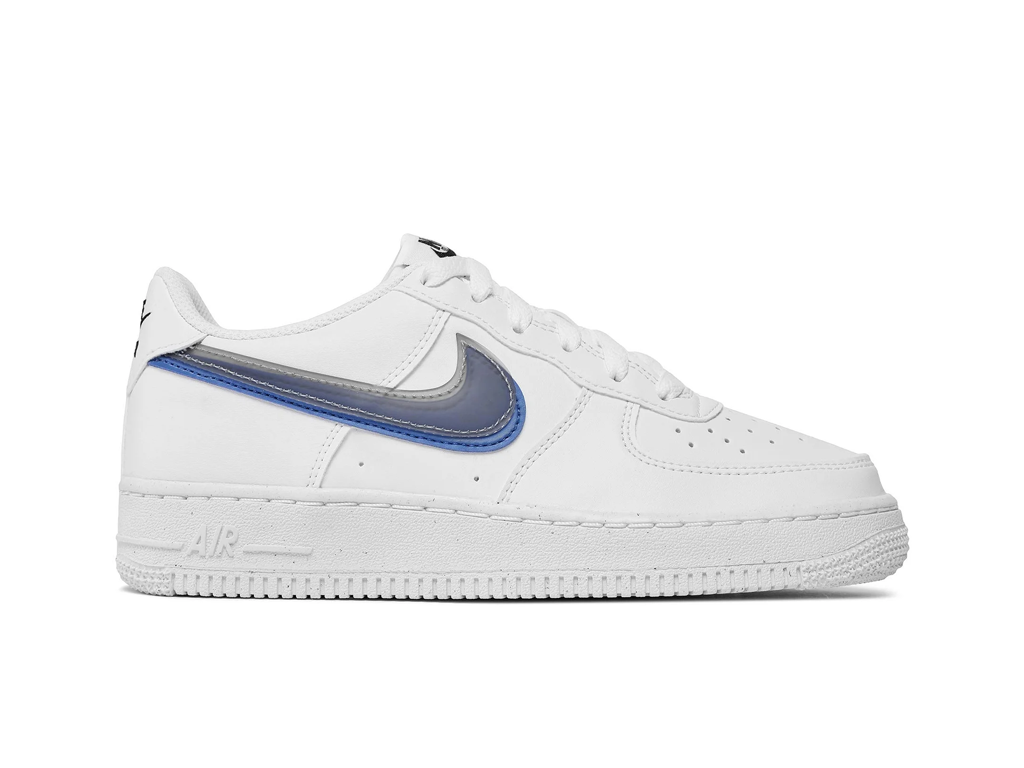 Nike Air Force 1 Low Impact Next Nature Double Swoosh White Black Blue (GS)-sneakers-Nike-pikastore.cz