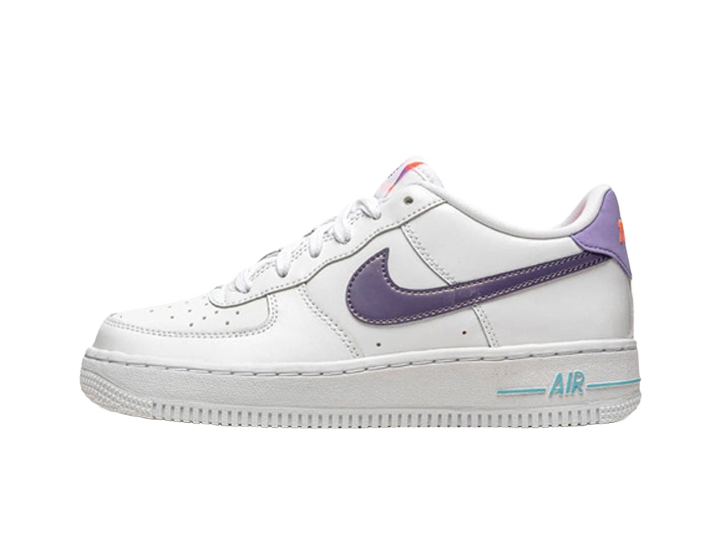 Nike Air Force 1 Low LV8 White Dark Purple (GS)-sneakers-Nike-pikastore.cz