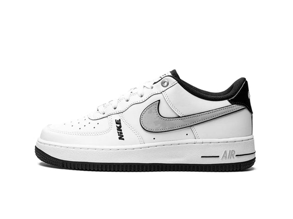 Nike Air Force 1 Low LV8 White Wolf Grey Black (GS)-sneakers-Nike-pikastore.cz