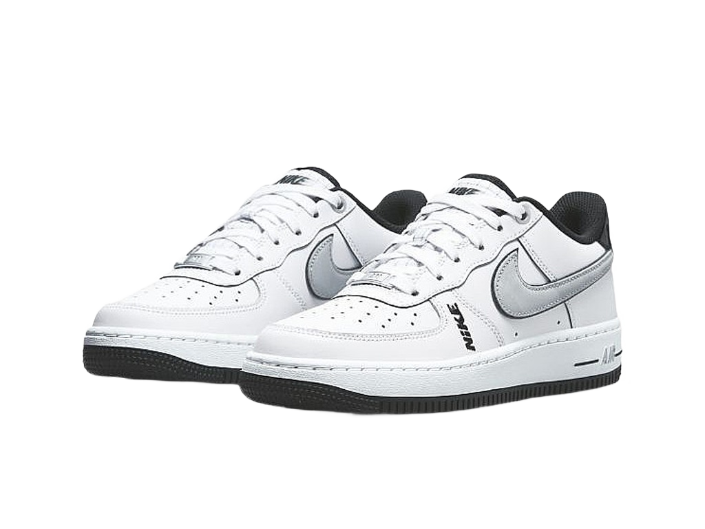 Nike Air Force 1 Low LV8 White Wolf Grey Black (GS)-sneakers-Nike-pikastore.cz
