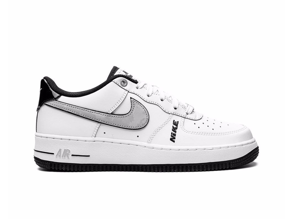 Nike Air Force 1 Low LV8 White Wolf Grey Black (GS)-sneakers-Nike-pikastore.cz