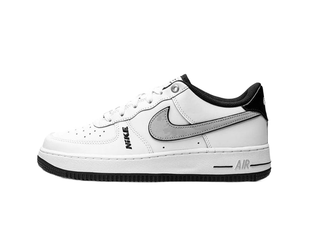 Nike Air Force 1 Low LV8 White Wolf Grey Black (GS)-sneakers-Nike-pikastore.cz