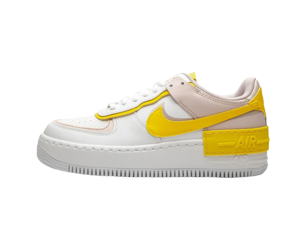 Nike Air Force 1 Low Shadow White Barely Rose Speed Yellow (Women's)-sneakers-Nike-pikastore.cz