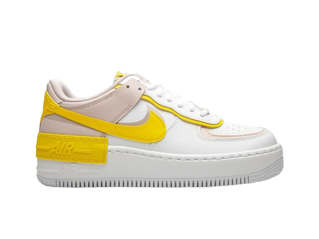 Nike Air Force 1 Low Shadow White Barely Rose Speed Yellow (Women's)-sneakers-Nike-pikastore.cz