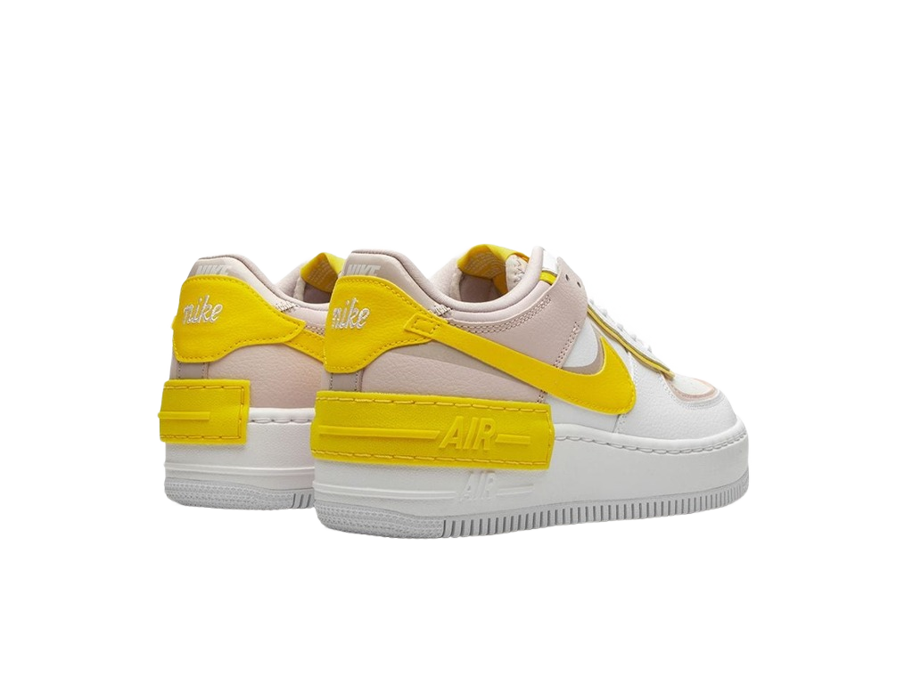 Nike Air Force 1 Low Shadow White Barely Rose Speed Yellow (Women's)-sneakers-Nike-pikastore.cz