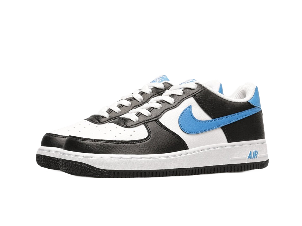 Nike Air Force 1 Low White Black Light Photo Blue (GS)-sneakers-Nike-pikastore.cz