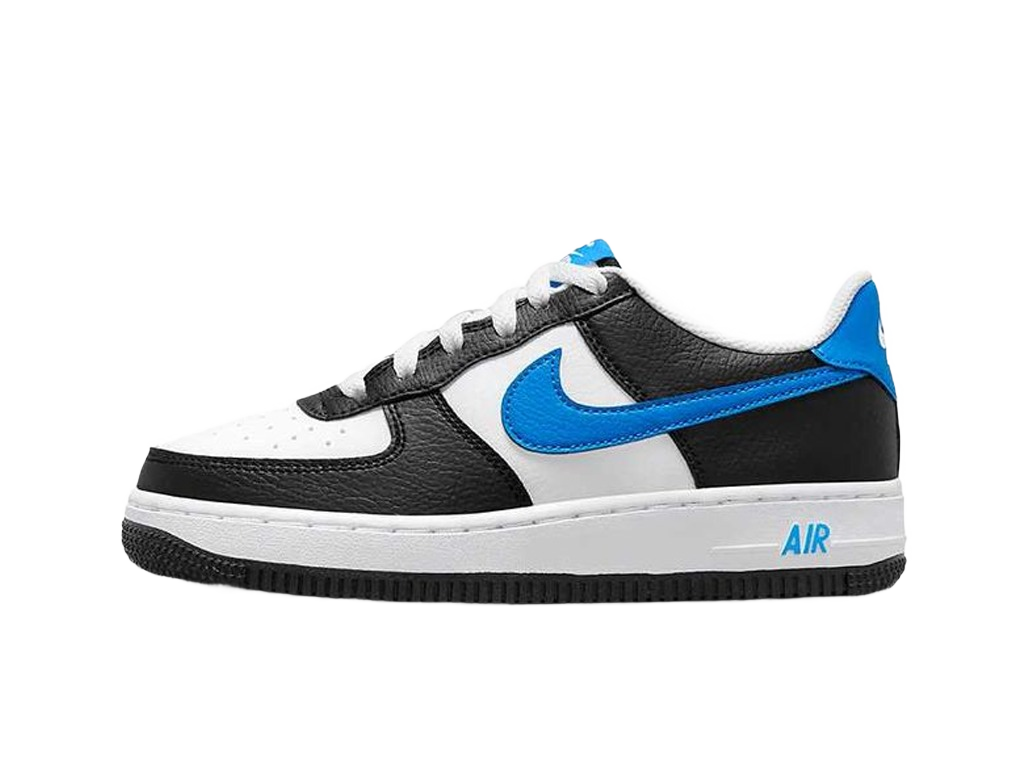 Nike Air Force 1 Low White Black Light Photo Blue (GS)-sneakers-Nike-pikastore.cz