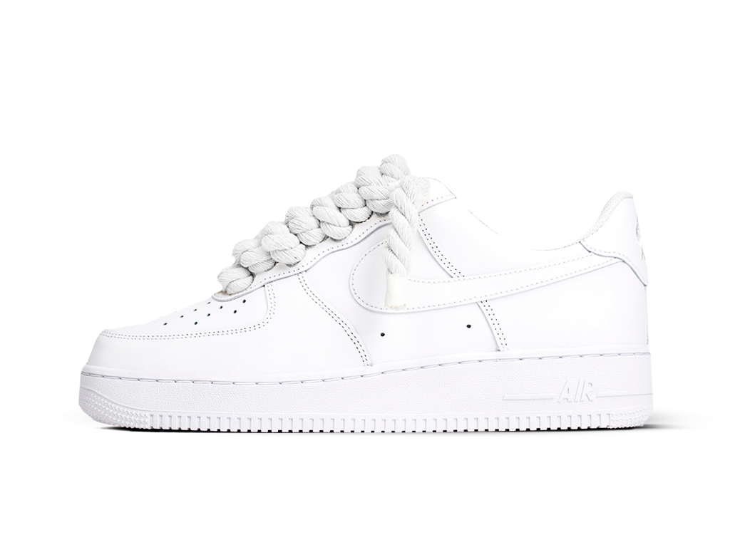 Nike Air Force White Low 07 Rope Laces White –