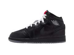 Nike Air Jordan 1 Mid BG Black White Wolf Grey