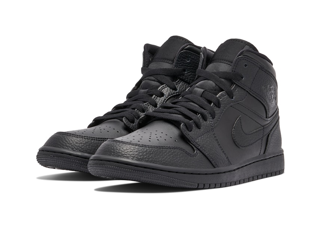 Nike Air Jordan 1 Mid GS Triple Black 2020-Air Jordan-pikastore.cz