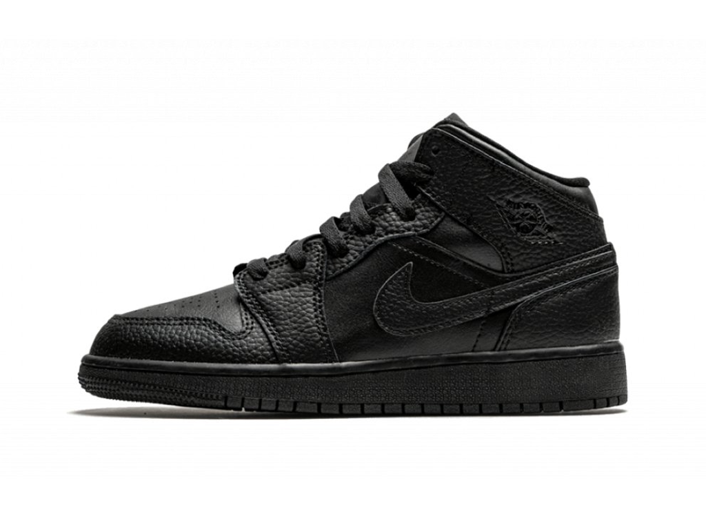 Nike Air Jordan 1 Mid GS Triple Black 2020-Air Jordan-pikastore.cz