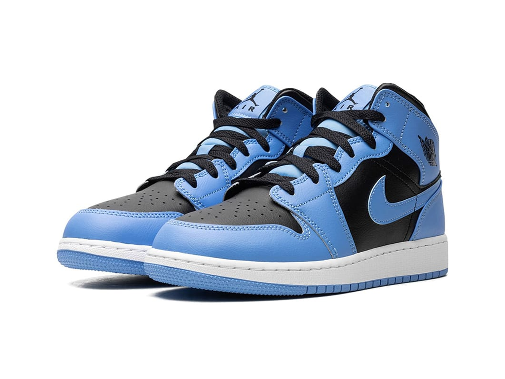 Nike Air Jordan 1 Mid GS University Blue Black-Air Jordan-pikastore.cz