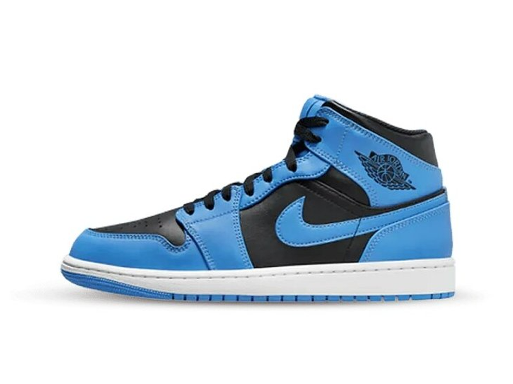 Nike Air Jordan 1 Mid GS University Blue Black-Air Jordan-pikastore.cz
