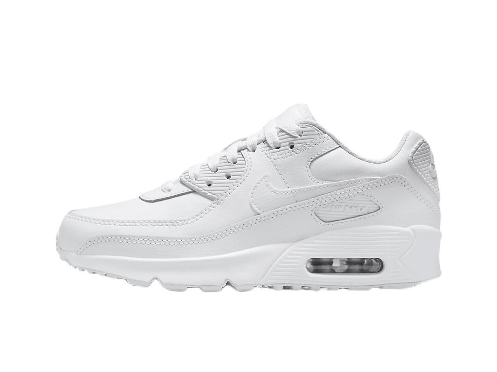 Nike Air Max 90 GS White Metallic Silver-Nike-pikastore.cz