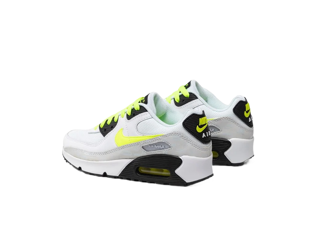 Nike Air Max 90 Leather White Volt (GS)-sneakers-Nike-pikastore.cz