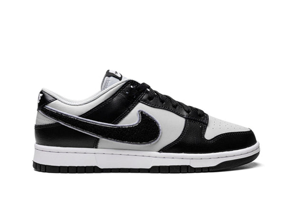 Nike Dunk Low Chenille Swoosh - Black Grey Fog-Nike-pikastore.cz