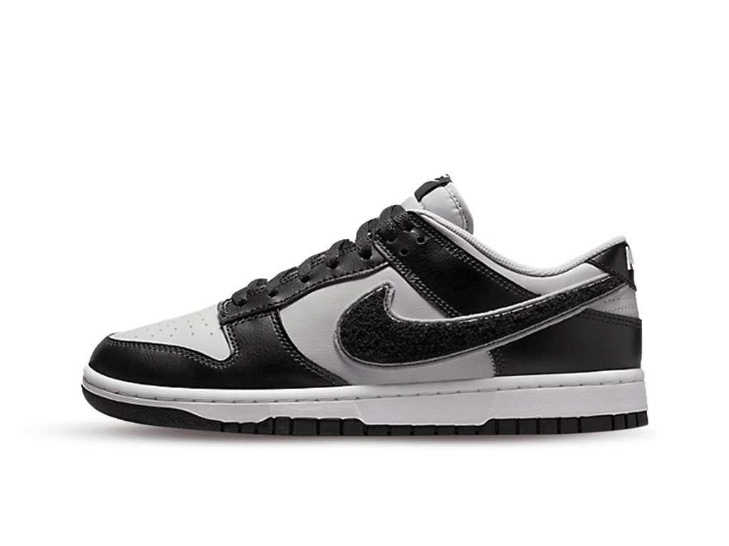 Nike Dunk Low Chenille Swoosh - Black Grey Fog-Nike-pikastore.cz