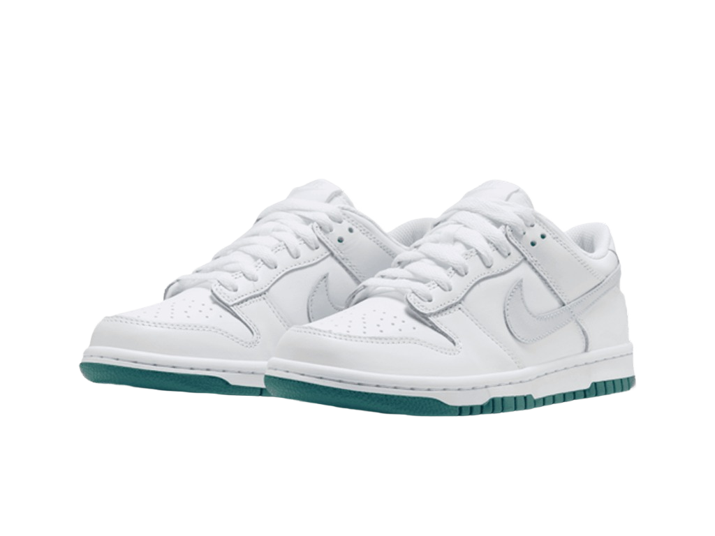Nike Dunk Low GS White Grey Teal-Nike-pikastore.cz