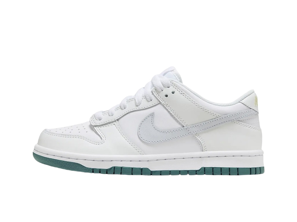 Nike Dunk Low GS White Grey Teal-Nike-pikastore.cz