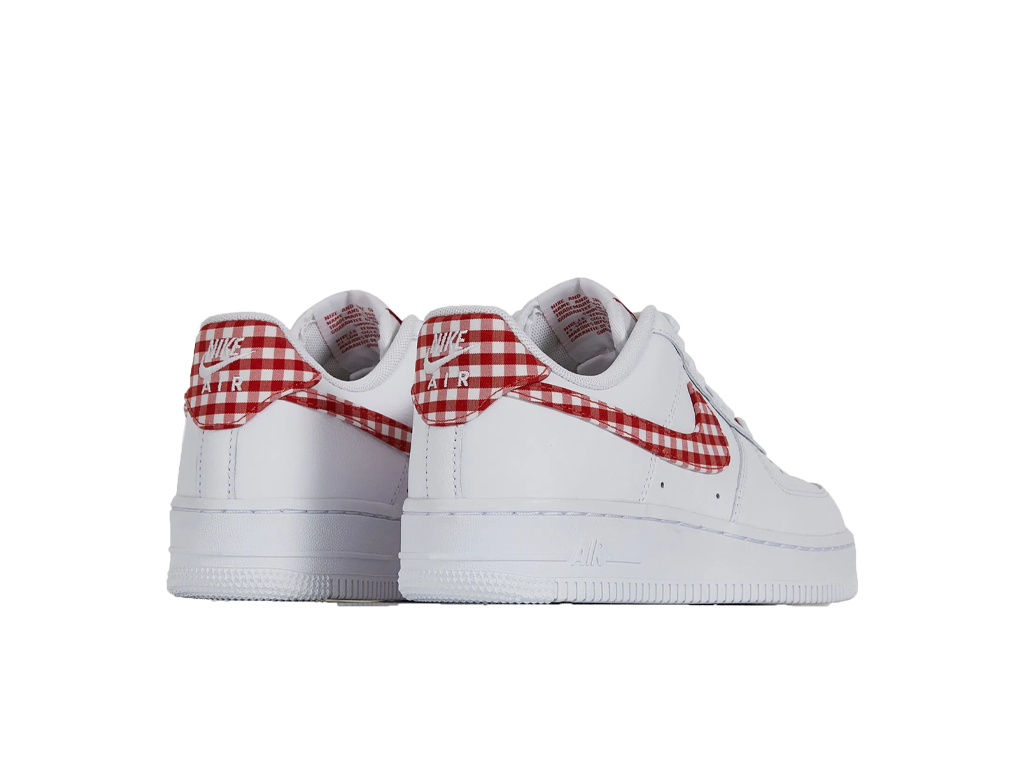 Nike Wmns Air Force 1 07 Essential Mystic Red Gingham-Nike-pikastore.cz