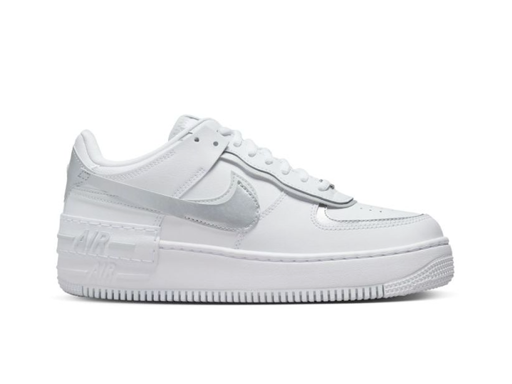 Nike Wmns Air Force 1 Shadow White Metallic Silver-Nike-pikastore.cz