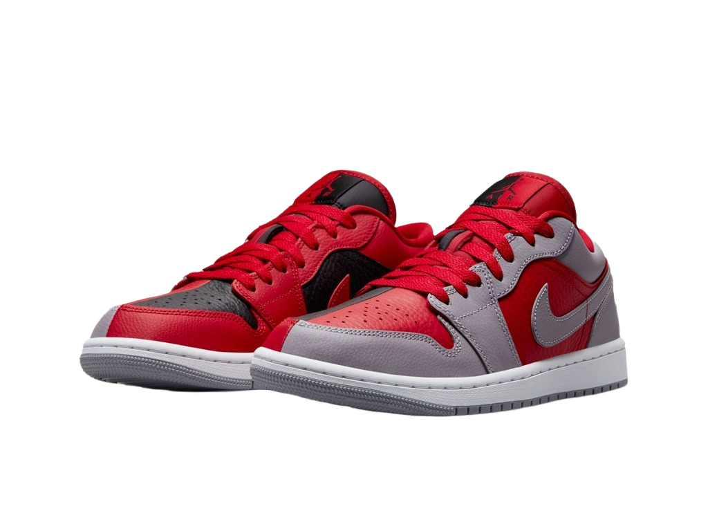 Nike Air Jordan 1 Low SE Split - Gym Red Cement Grey-Air Jordan-pikastore.cz