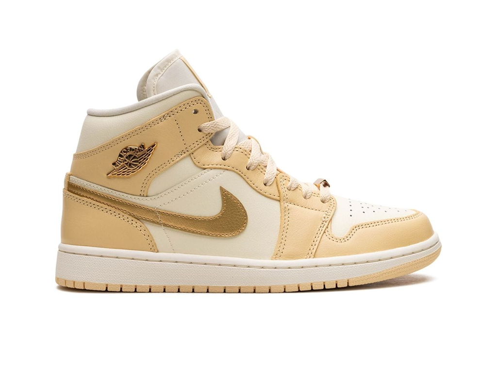 Nike Wmns Air Jordan 1 Mid Pale Vanilla Gold-Air Jordan-pikastore.cz