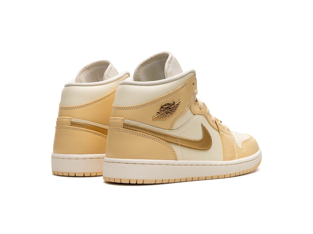 Nike Wmns Air Jordan 1 Mid Pale Vanilla Gold-Air Jordan-pikastore.cz