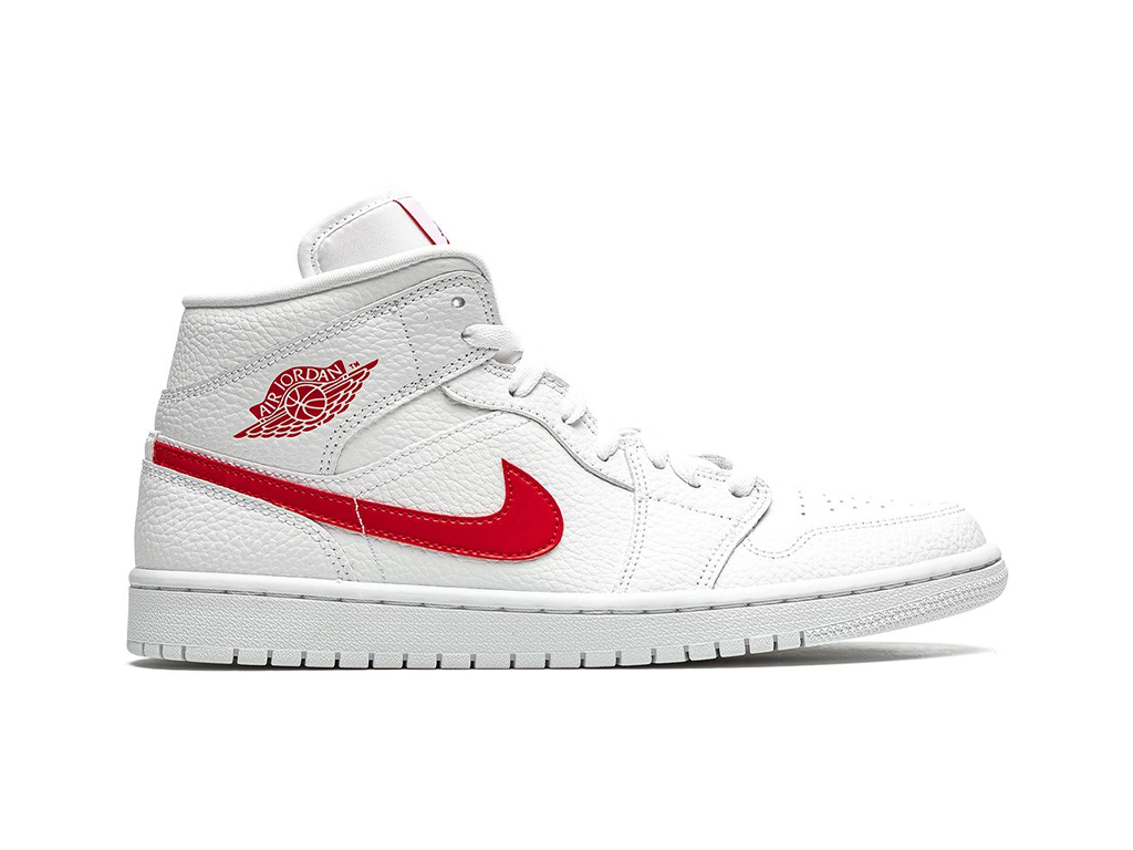 Nike Wmns Air Jordan 1 Mid White University Red-Air Jordan-pikastore.cz