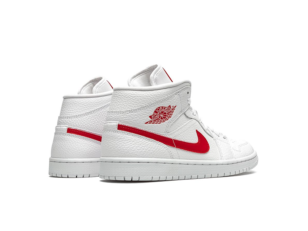 Nike Wmns Air Jordan 1 Mid White University Red-Air Jordan-pikastore.cz