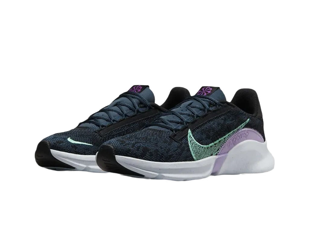 Nike Wmns SuperRep Go 3 Flyknit Next Nature Armoury Navy Green Glow-Nike-pikastore.cz