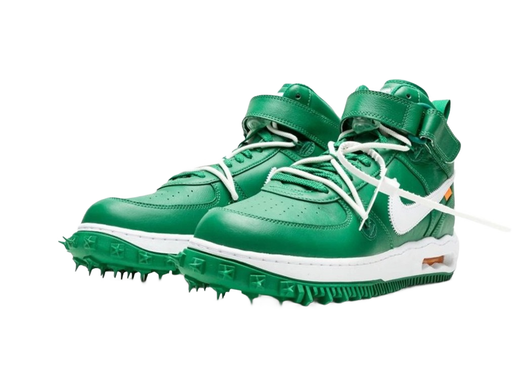 Nike Off-White x Air Force 1 Mid SP Leather Pine Green-Nike-pikastore.cz