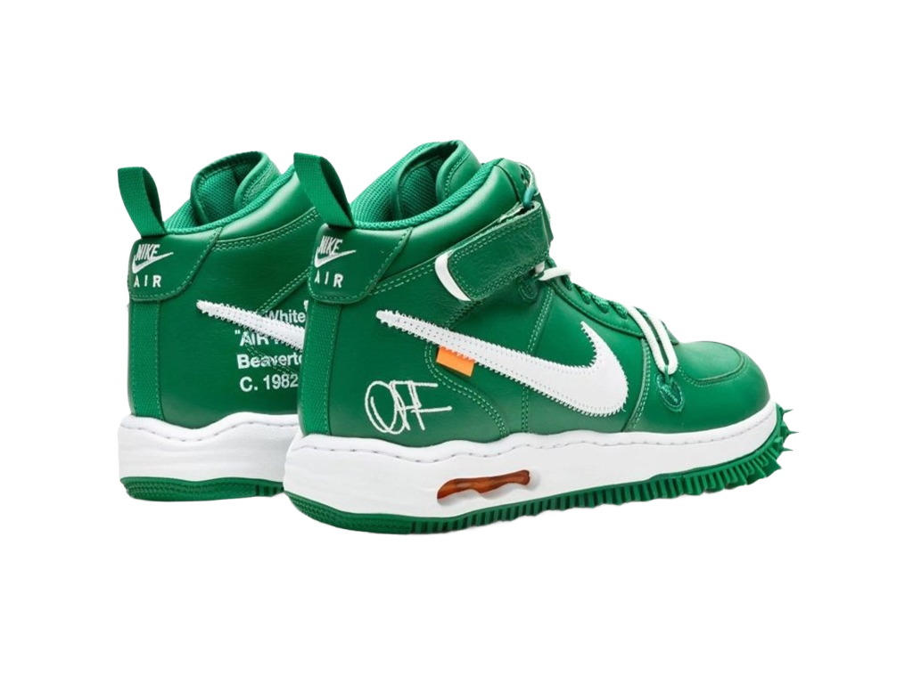 Nike Off-White x Air Force 1 Mid SP Leather Pine Green-Nike-pikastore.cz