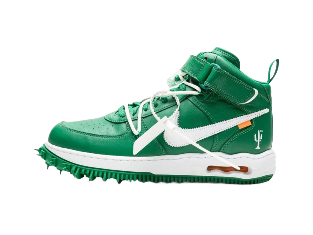 Nike Off-White x Air Force 1 Mid SP Leather Pine Green-Nike-pikastore.cz