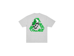 Palace P3 Skull T-Shirt Grey Marl